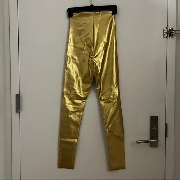 Commando Faux Leather Unreleased Gold Lamé Leggings
